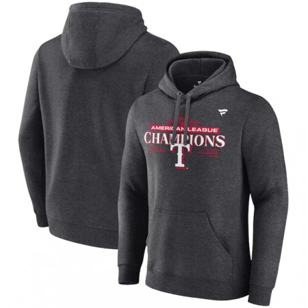 Men's Texas Rangers 2023 Heather Charcoal Champions Locker Room Pullover Hoodie