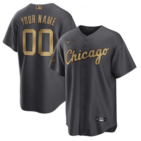Men's Chicago White Sox ACTIVE Player Custom 2022 All-Star Charcoal Cool Base Stitched Baseball Jersey