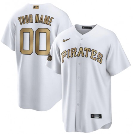 Men's Pittsburgh Pirates ACTIVE Player Custom 2022 All-Star White Cool Base Stitched Baseball Jersey