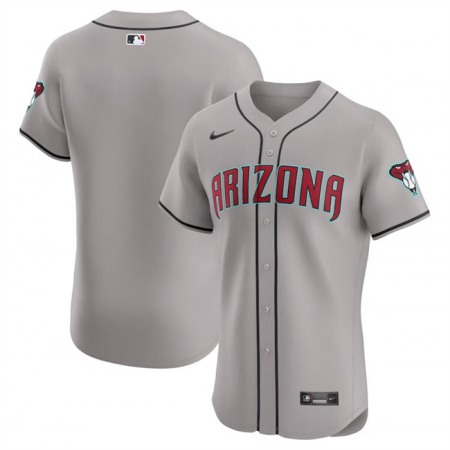 Men's Arizona Diamondbacks Blank Grey Flex Base Stitched Jersey