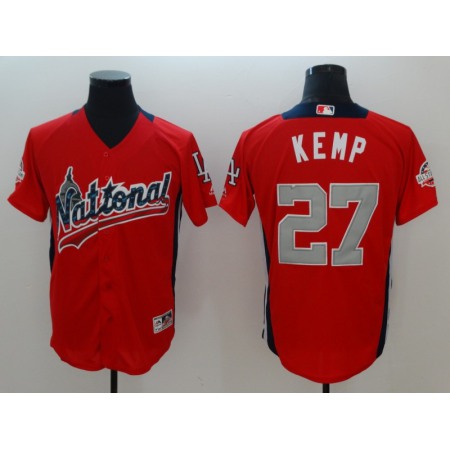 National League #27 Matt Kemp Red 2018 MLB All-Star Game Home Run Derby Jersey