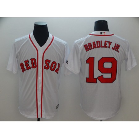 Men's Boston Red Sox #19 Jackie Bradley Jr. Majestic White Cool Base Player Stitched MLB Jersey