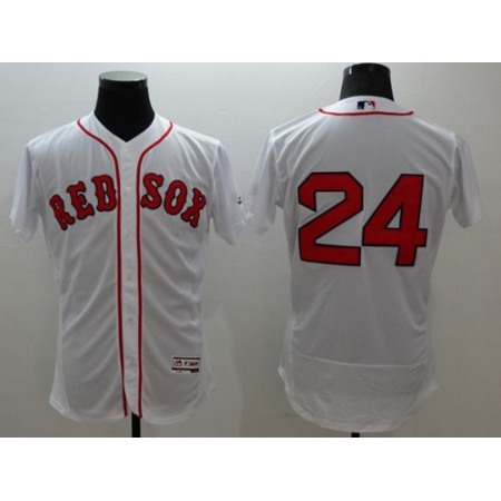 Red Sox #24 David Price White Flexbase Authentic Collection Stitched MLB Jersey