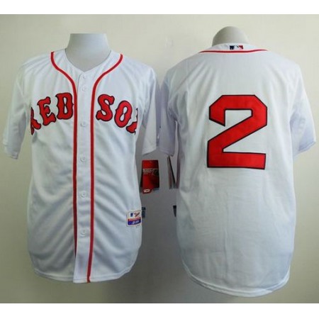 Red Sox #2 Xander Bogaerts White Cool Base Stitched MLB Jersey