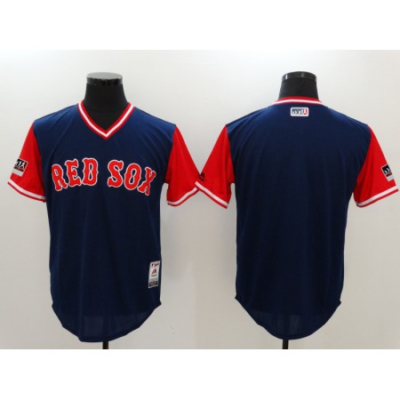 Men's Boston Red Sox Majestic Navy/Red 2018 Players' Weekend Authentic Team Stitched MLB Jersey