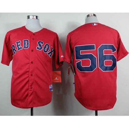 Red Sox #56 Joe Kelly Red Cool Base Stitched MLB Jersey