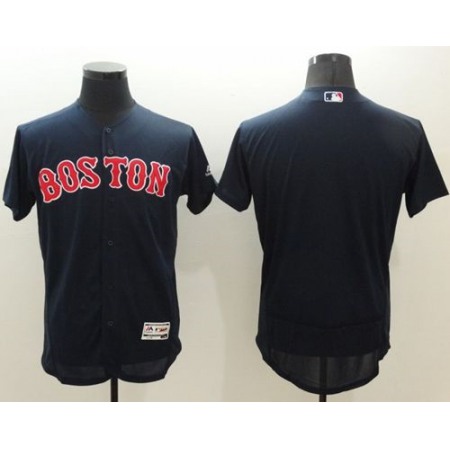 Red Sox Blank Navy Blue Flexbase Authentic Collection Stitched MLB Jersey