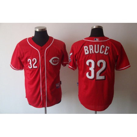 Reds #32 Jay Bruce Red Cool Base Stitched MLB Jersey