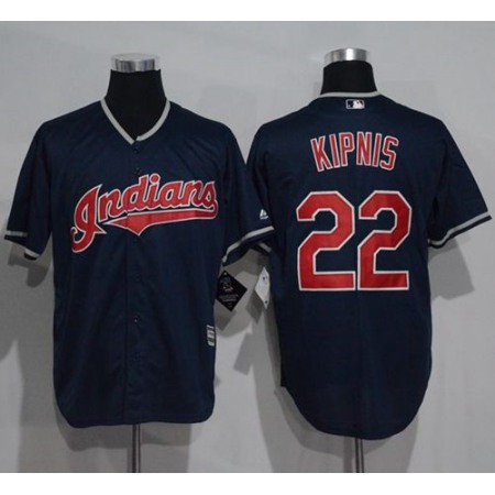 indians #22 Jason Kipnis Navy Blue New Cool Base Stitched MLB Jersey