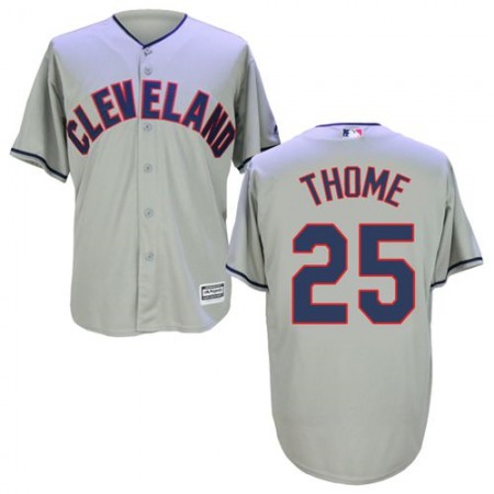 indians #25 Jim Thome Grey New Cool Base Stitched MLB Jersey