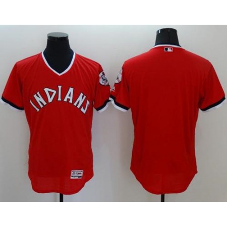 indians Blank Red Flexbase Authentic Collection 1978 Turn Back The Clock Stitched MLB Jersey
