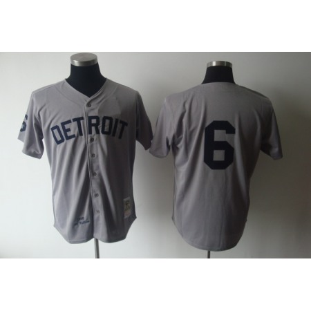 Mitchell And Ness 1968 Tigers #6 Al Kaline Grey Stitched MLB Jersey