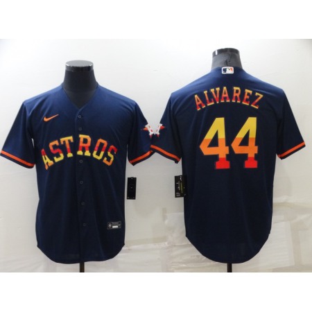 Men's Houston Astros #44 Yordan Alvarez 2022 Navy Cool Base Stitched Jersey