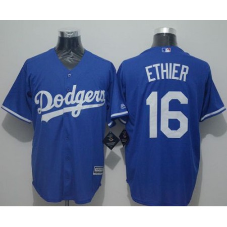 Dodgers #16 Andre Ethier Blue New Cool Base Stitched MLB Jersey
