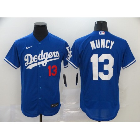 Men's Los Angeles Dodgers #13 Max Muncy Blue Flexbase Stitched MLB Jersey
