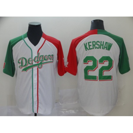 Men's Los Angeles Dodgers #22 Clayton Kershaw Mexican Heritage Culture Night MLB Jersey