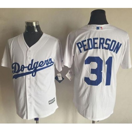 Dodgers #31 Joc Pederson White New Cool Base Stitched MLB Jersey