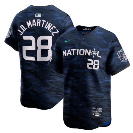 Men's Los Angeles Dodgers #28 J.D. Martinez Royal 2023 All-star Cool Base Stitched Jersey