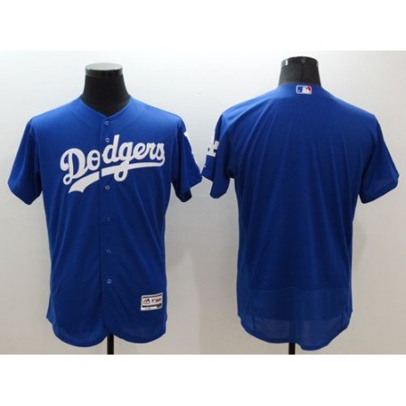 Dodgers Blank Blue Flexbase Authentic Collection Stitched MLB Jersey