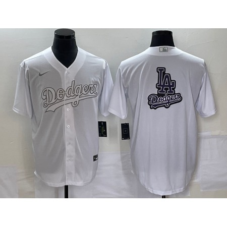 Men's Los Angeles Dodgers Big Logo in Back Weekend Stitched Baseball Jersey