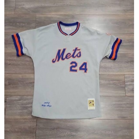 Men's New York Mets #24 Robinson Cano Grey Stitched Baseball Jersey