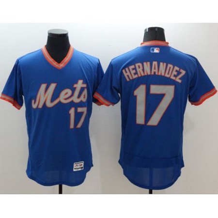 Mets #17 Keith Hernandez Royal/Gray Flexbase Authentic Collection Cooperstown Stitched MLB Jersey