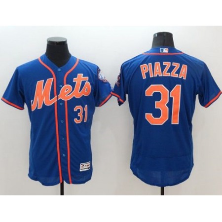 Mets #31 Mike Piazza Blue Flexbase Authentic Collection Stitched MLB Jersey