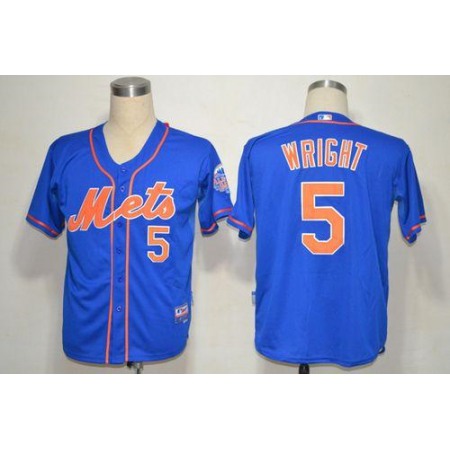 Mets #5 David Wright Blue Alternate Home Cool Base Stitched MLB Jersey