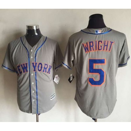 Mets #5 David Wright New Grey Cool Base Stitched MLB Jersey