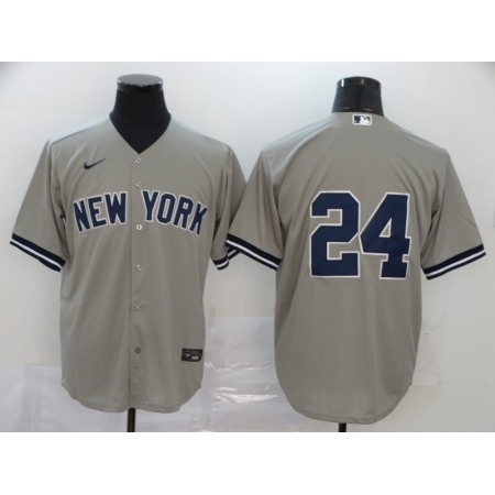 Men's New York Yankees #24 Gary Sanchez Grey Cool Base Stitched MLB Jersey