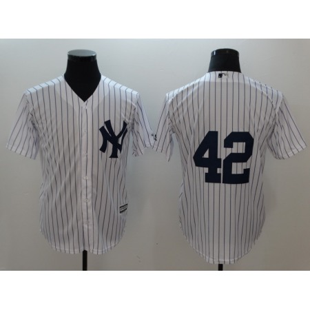 Men's New York Yankees #42 Mariano Rivera White Cool Base Stitched MLB Jersey