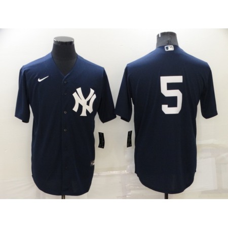 Men's New York Yankees #5 Joe DiMaggio Navy Cool Base Stitched Jersey