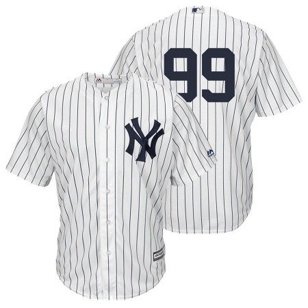 Men's New York Yankees #99 Aaron Judge White Cool Base Stitched MLB Jersey