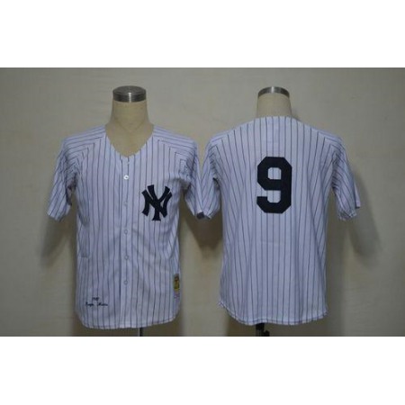 Mitchell And Ness 1961 Yankees #9 Roger Maris White Throwback Stitched MLB Jersey