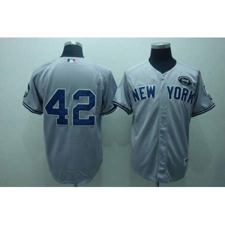 Yankees #42 Mariano Rivera Grey GMS The Boss Stitched MLB Jersey