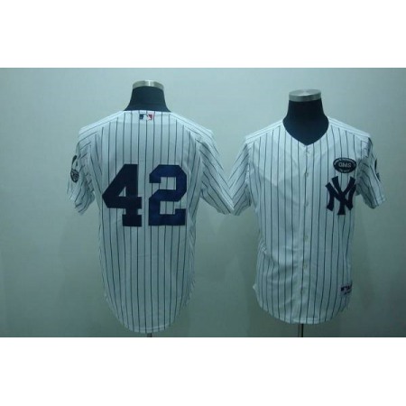 Yankees #42 Mariano Rivera White GMS The Boss Stitched MLB Jersey