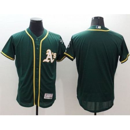 Athletics Blank Green Flexbase Authentic Collection Stitched MLB Jersey