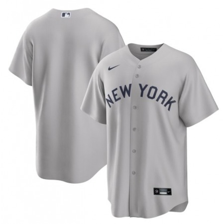 Men's New York Yankees Blank 2021 Grey Field of Dreams Cool Base Stitched Baseball Jersey