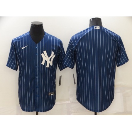 Men's New York Yankees Blank Navy Cool Base Stitched Jersey