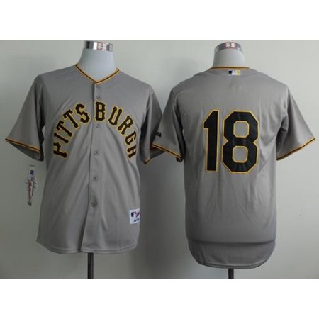 Pirates #18 Neil Walker Grey 1953 Turn Back The Clock Stitched MLB Jersey