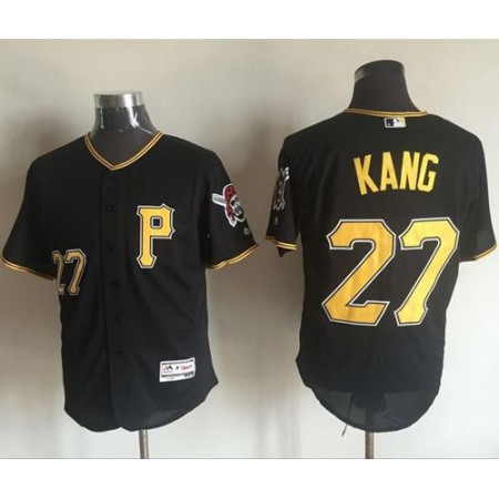Pirates #27 Jung-ho Kang Black Flexbase Authentic Collection Stitched MLB Jersey