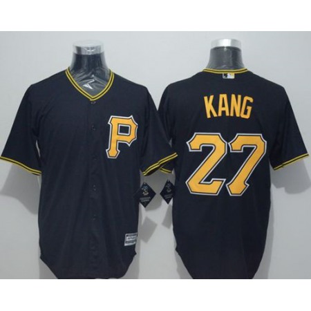 Pirates #27 Jung-ho Kang Black New Cool Base Stitched MLB Jersey