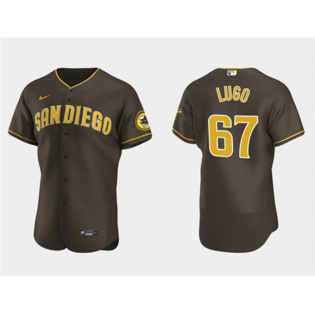 Men's San Diego Padres #67 Seth Lugo Brown Flex Base Stitched Baseball Jersey