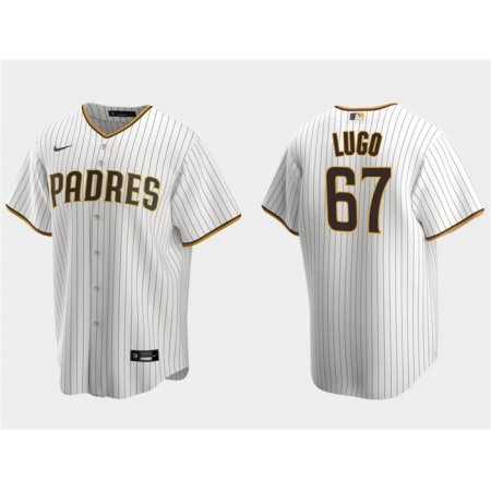 Men's San Diego Padres #67 Seth Lugo White Cool Base Stitched Jersey