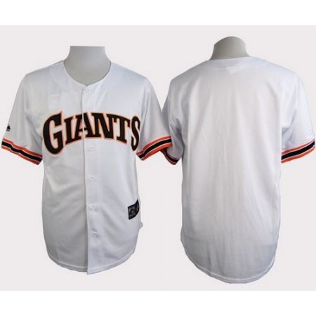 Giants Blank White 1989 Turn Back The Clock Stitched MLB Jersey