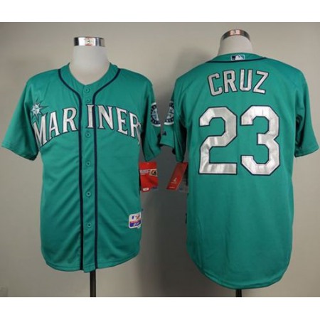 Mariners #23 Nelson Cruz Green Cool Base Stitched MLB Jersey