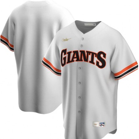 Men's San Francisco Giants Blank White Cool Base Stitched Jersey