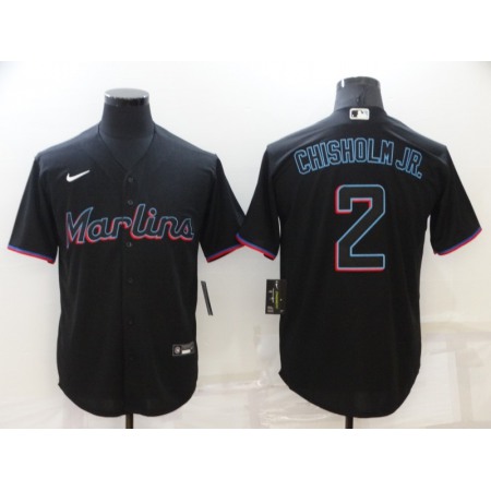 Men's Seattle Mariners #2 Jazz Chisholm Black Cool Base Stitched jersey