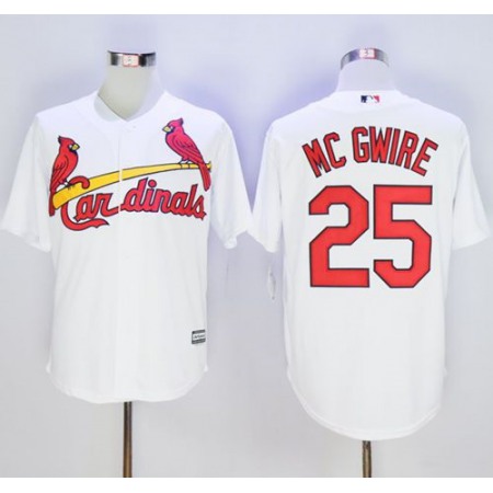 Cardinals #25 Mark McGwire White New Cool Base Stitched MLB Jersey
