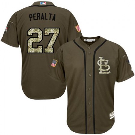 Cardinals #27 Jhonny Penalta Green Salute to Service Stitched MLB Jersey